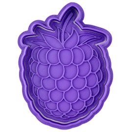 Raspberry cookie cutter - Fruits and food series - Dishwasher safe, 15mm deep Cookie cutter, Image press and Storage clip - Marshmallow Bliss