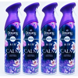 Febreze 4 Febreze Air DOWNY CALM Lavender Vanilla Bean Air Freshener Room Spray 8.8 oz