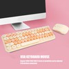USB Keyboard Mouse 2.4G Wireless 68 Keys Low Consumption Retro