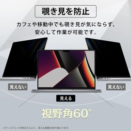 YMYWorld Anti-Peep Filter for Macbook pro 14 inch Magnetic Privacy Filter Blue Light Cut Anti-Glare Anti-Prying Film