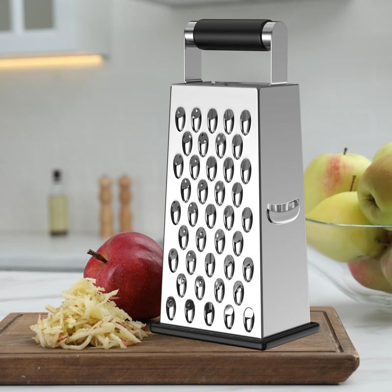 WinGluge 4-Sided Vegetable Slicer, Stainless Steel, Kitchen Grater, Vegetable Grater,