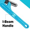 DURATECH 10-Inch Offset Pipe Wrench, Heavy Duty End Pipe Wrench,