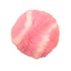 Furry Tennis Ball Keychain - Pink