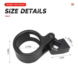 XINLIYA Car Inner Tie Rod Hex Wrench, 27mm-42mm Vehicles Steering Rod Rack Inner Tie Rod Removal Tool, Multifunctional Automotive Repair Accessories, Universal for Motorcycle, SUV, Truck