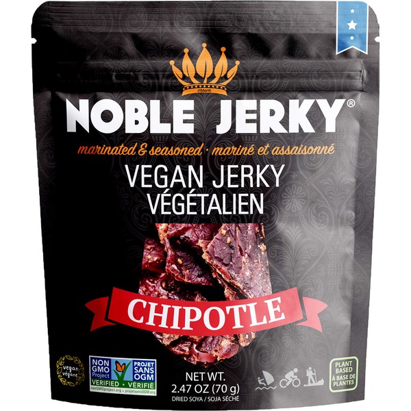 Noble Jerky Chipotle Vegan Jerky Jerky, 2.5 oz
