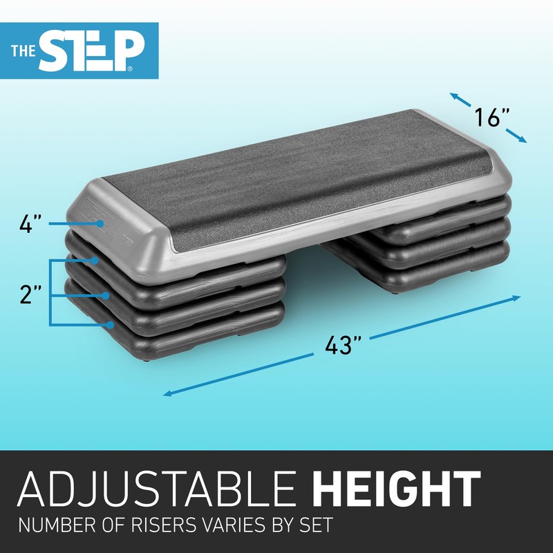 The Original STEP Exercise Step Platform, Health Club Size Stepper
