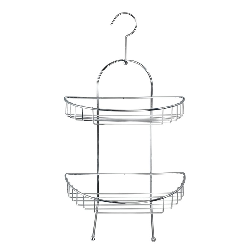 Wenko 15887100 Exclusive shower caddy Kuopio semicircular shower rack, 2