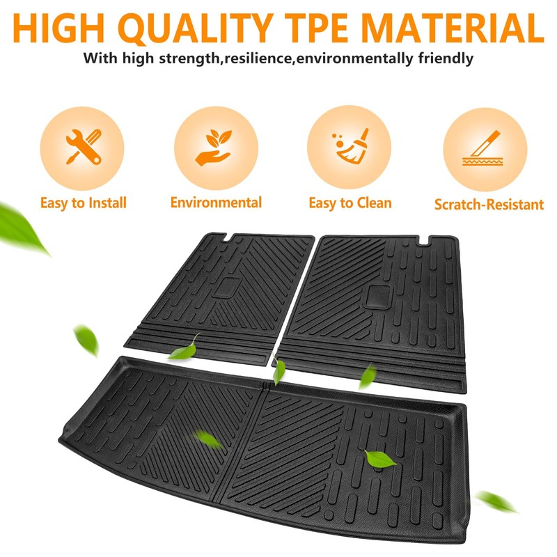 HUYINPJ Cargo Mat Compatible with 2020-2025 Ford Explorer Cargo Liner