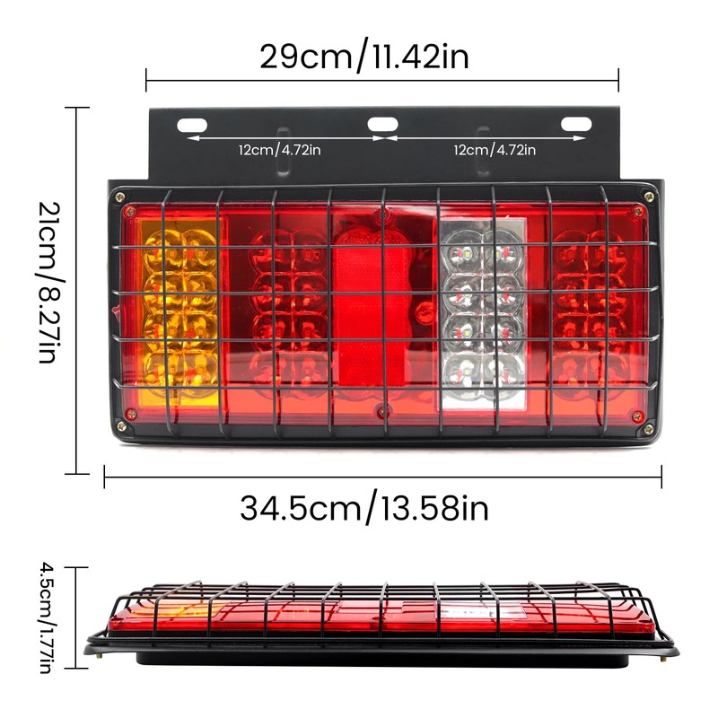 Ourbest Truck Trailer Tail Lights Bar Kit, Stop Turn Signal