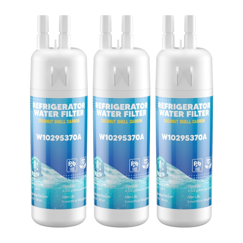 W10295370A WRS588FIHZ04 WRS325SDHZ WRS325SDHZ13 Water Filter Replacement for Whirlpool WRS321SDHZ13