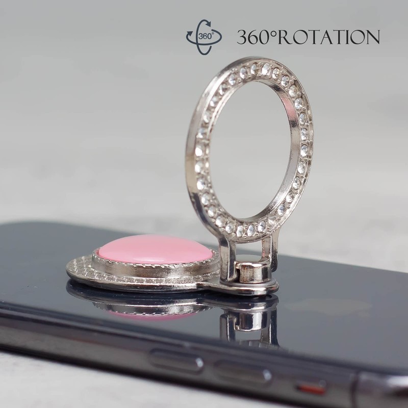 [2 Packs] Gemstones Glitter Bling Bling Phone Ring Holder, Sparkle