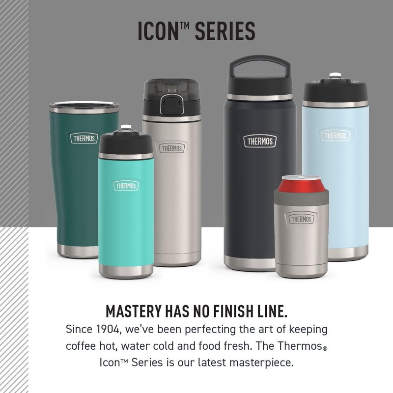THERMOS ICON SERIES, vaso de acero inoxidable con bloqueo deslizante,