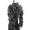 Fukang Feather Turkey Chandelle Feather Boa 74 '' Long (Black,