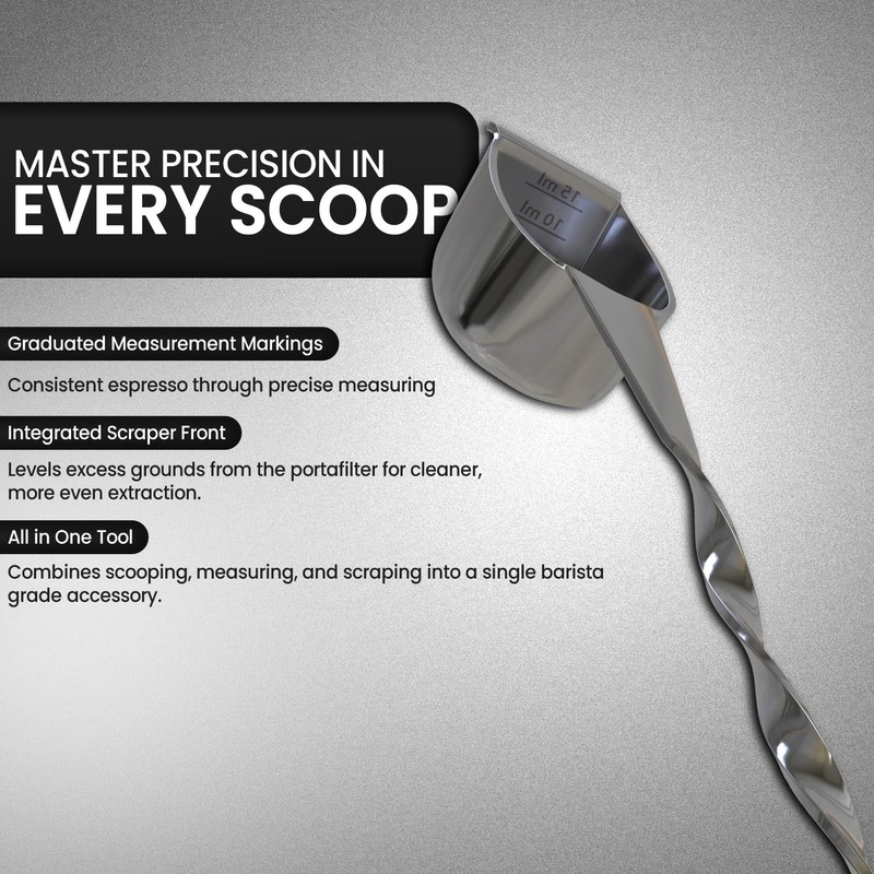 Rattleware Stainless Steel Spoon Twist - Espresso Spoon with Graduated