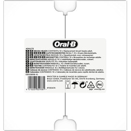 Oral-B Pro Cross Action Black Replacement Brush Heads for Electric Toothbrushes, XXL Pack of 10 Refills