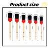 FUNNTY 11Pcs Auto Detailing Set（6 Sizes）, Boar Hair Brushes, Steel