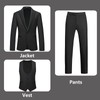 Rogers & Morris Tuxedo Suits for Men Solid 4 Piece