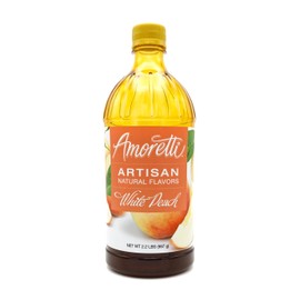 Amoretti - Natural White Peach Artisan Flavor Paste, 2.2 lbs, Perfect For Ice Cream, Beverages, Cakes, and more, Preservative Free, Vegan, Gluten Free, No Artificial Sweeteners, Highly Concentrated