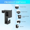 CJZMBSTY Paddle Bag Fence Hook, Court Storage Hanger for Paddles