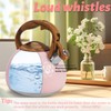 Foedo Whistling Tea Kettle,3.2Qt Stainless Steel Stove Kettle, Food Grade