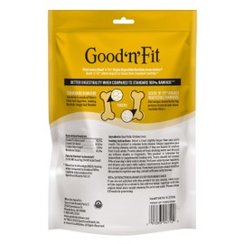 Good n Fit Small Rolls with Real Chicken Liver Flavor, 6 Count, Long-Lasting Highly Digestible Rawhide Chews for Dogs