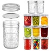 Gttyowyin Pack of 12 Mason Jars 16 oz Preserving Jars