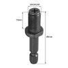 sourcing map 3/8"-24UNF Drill Chuck Adapter, Keyless Drill Chuck Adapter