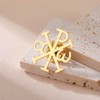 Amaxer Chi Rho Alpha Omega Symbol Religious Brooches Pin Backpack