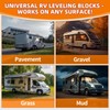 Tlaleikejia RV Leveling Blocks Ramp Kit, Camper Levelers, Camper Wheel