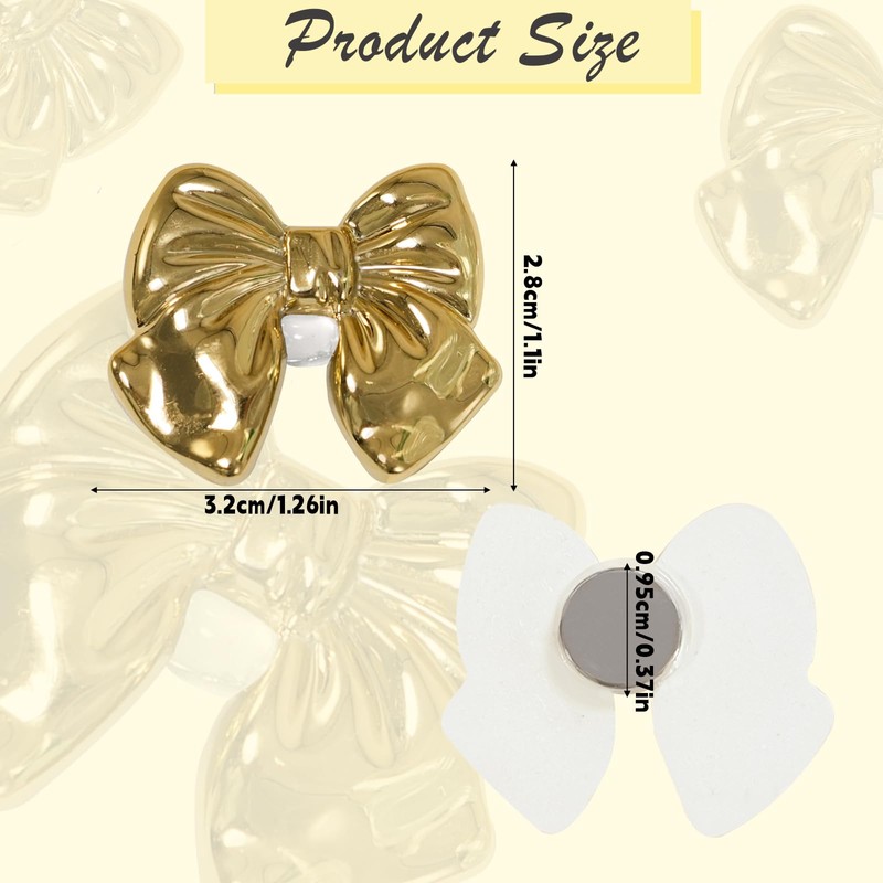 30 Pcs Bow Refrigerator Magnets, Cute Fridge Magnets, Bow Magnet