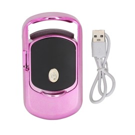 Heated Electric Eyelash Curler USB Charging Rechargeable Curly Lash Curler for Home Rose Red