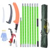 Grefinity 27FT Manual Pole Saw, Tree Branch Trimmer with 8-Section