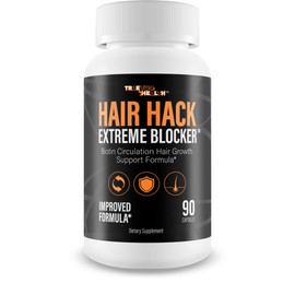 Hair Hack Extreme Blocker - Our Best Hair Growth Supplement - Natural Hair Regrowth Hair Vitamins for Thicker Hair Growth - Vitamin B7 Biotin and Folic Acid - Vitamin D3 Hair Growth Vitamins