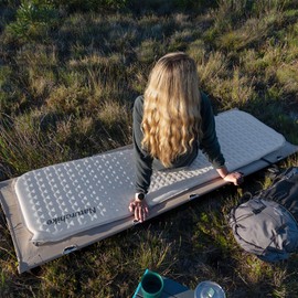 Naturehike Sleeping Pad Self-Inflating Outdoor Camping Sleeping Pad - 3.5cm Thick with Small Pack Size Φ17x33cm, Lightweight Inflatable Air Mattress for Trekking, Tents, Hiking, Family Camping