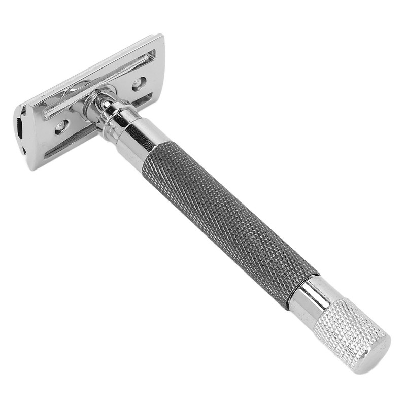 Double Edge Safety Razor Long Handle Manual Zinc Alloy Safety