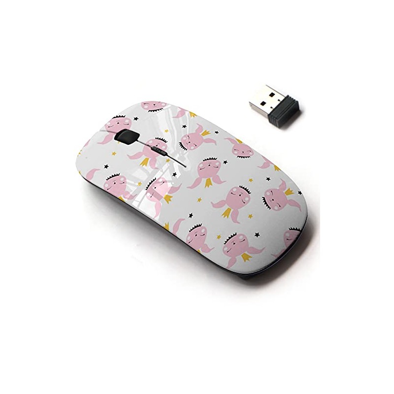 2.4G Wireless Mouse with Cute Pattern Design for All Laptops