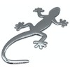 PVC Car Sticker Chrome Gecko Plastic Lizard Emblem Tuning Silver