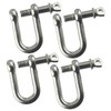 8mm Galvanised Dee Shackle Pack of 4 Chandlery DK02