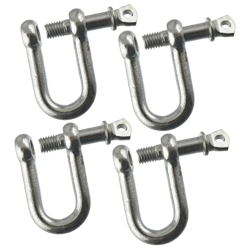 8mm Galvanised Dee Shackle Pack of 4 Chandlery DK02