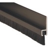 Double Door Weatherstrip, Brush, 8ft L, Blk