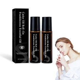 Tiksec Castor Oil and Frankincense Eye Roller, Castor Oil Under Eye Roller, Castor Oil Frankincense Rollerball, Moisturizing, Anti-Wrinkle and Fine Line (2)