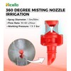 Hicello 100PCS 360 Degree Misting Nozzle Irrigation, Sprinklers Sprayer for