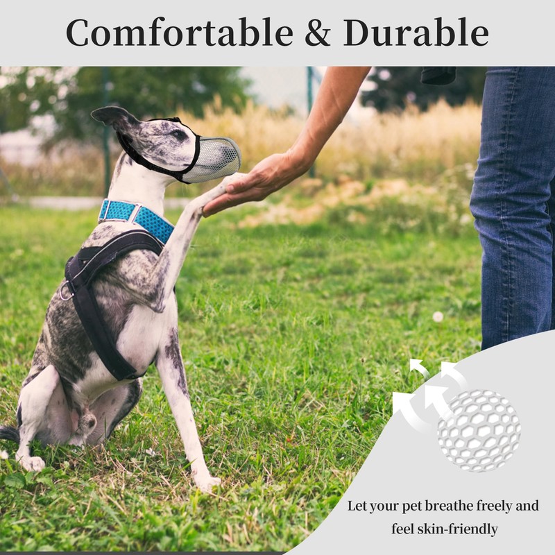 JOYPAWS Dog Muzzle, Breathable Soft for Medium to Large Dogs