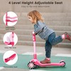 2-in-1 Kick Scooter for Kids Ages 3-12, 5 Adjustable Height