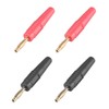 sourcing map 4 x 2 mm Banana Speaker Plug Cable
