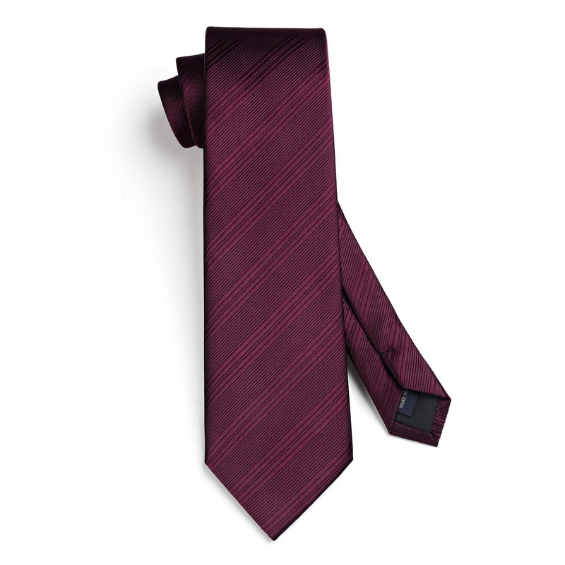 Hisdern Tie for Men, Wedding Tie with Pocket, Square, Classic,