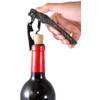 Castello Carbon Fiber Waiter's Corkscrew with Leather Pouch in Wood