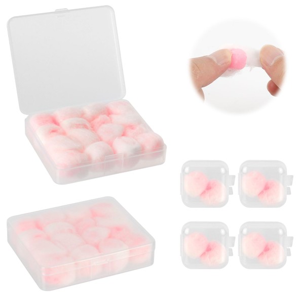20 Pairs Wax Ear Plugs for Sleeping, Waterproof Noise Cancelling