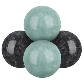SEWACC 4 Pack Marble Hand Exercise Balls 1.37 inch Massage Balls for Hand Therapy Stress Relief Muscle Tension Relief Meditation Home or Office Use