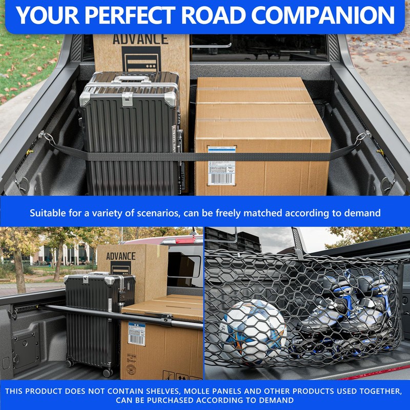 SZYANG Trail Rail System Compatible with 2022-2025 Ford Maverick Truck